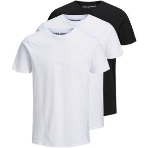 Jack & Jones Rundhalsshirt »ORGANIC BASIC TEE 3PK«, (Packung, 3 tlg.) weiss, schwarz  S (46)