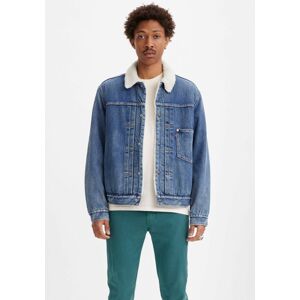 Levi's® Jeansjacke »SHERPA TRUCKER«, mit warmem Sherpa-Futter med indigo  M