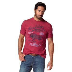 Arizona T-Shirt, mit Print in Vintage Optik rot-meliert  XL (56/58)