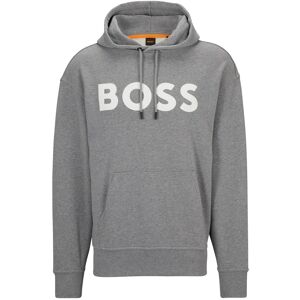 Boss ORANGE Sweatshirt »WebasicHood«, mit weissem Logodruck pastel grey  XL