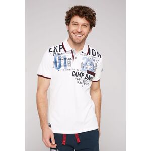 CAMP DAVID Poloshirt, mit Logoprägung opticwhite  M