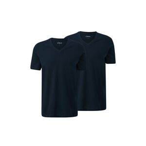 s.Oliver V-Shirt, aus reiner Baumwolle blue  XL
