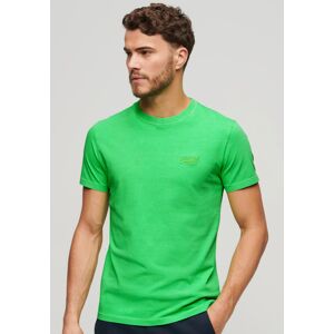 Superdry Rundhalsshirt »ESSENTIAL LOGO EMB NEON TEE« Dry Fluro Lime  L