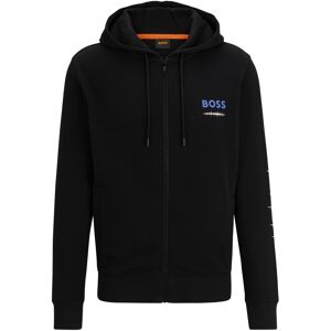 Boss ORANGE Kapuzenfleecejacke »ZeGrafix«, mit Kapuze, mit grossem Aufdruck... 001 Black  XXL