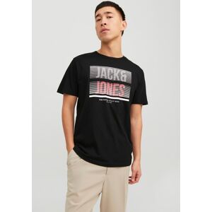 Jack & Jones Kurzarmshirt »JJBRIX TEE SS CREW NECK« Black  S