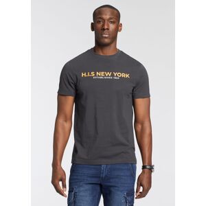 H.I.S T-Shirt, Mit grossem Frontprint anthrazit  M