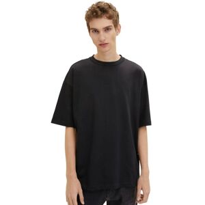TOM TAILOR Denim Oversize-Shirt, mit Rundhalsausschnitt schwarz  M