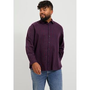 Jack & Jones PlusSize Karohemd »JJEGINGHAM TWILL SHIRT L/S NOOS PLS« navy blazer  5XL