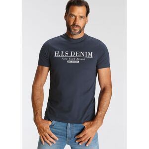 H.I.S T-Shirt, mit Logo-Print vorne marine  L (52/54)