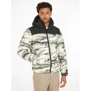 Calvin Klein Steppjacke »CRINKLE NYLON COLOR BLOCK PUFFER«, mit Kapuze, mit... Horizon Aop Egret Base  XXXL