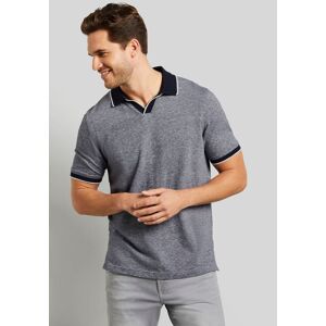 Bugatti Poloshirt, in 2-tone-Optik marine  M