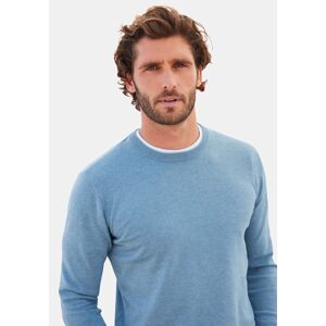 H.I.S Strickpullover, Regular Fit, Langarm, Pullover aus Feinstrick,... blau-meliert  XL (56/58)