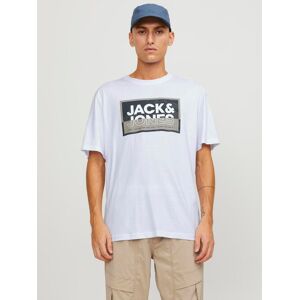 Jack & Jones Kurzarmshirt »JCOLOGAN TEE SS CREW NECK SS24 LN« white  XL