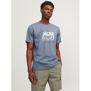 Jack & Jones T-Shirt »JCOMAP SUMMER LOGO TEE SS CREW NECK SN« flint stone  S