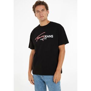 Tommy Jeans Plus T-Shirt »TJM REG SPRAY POP COLOR TEE EXT«, Grosse Grössen black  XXXL