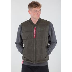 Industries Blouson »ALPHA INDUSTRIES Men - Vests Puffer Vest LW« dark olive  2 XL