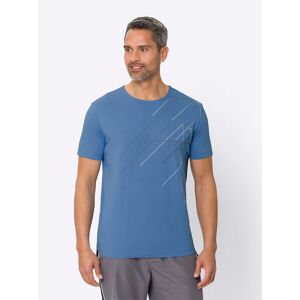 Classic Kurzarmshirt »Freizeitshirt«, (1 tlg.) mittelblau  48/50