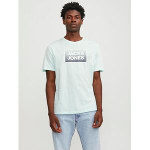 Jack & Jones T-Shirt »JJSTEEL TEE SS CREW NECK« soothing sea  L