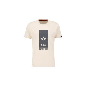 Industries T-Shirt »ALPHA INDUSTRIES Men - T-Shirts Block Logo T« jet stream white  L