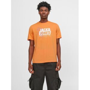 Jack & Jones Rundhalsshirt »JCOMAP LOGO TEE SS CREW NECK SN« Tangerine  XL