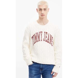 Tommy Jeans Strickpullover »TJM RLXD COLLEGIATE SWEATER« Ancient White  XXL (58)