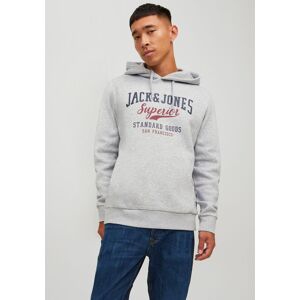 Jack & Jones Kapuzensweatshirt »LOGO SWEAT HOOD« Light Grey Melange  M (48)