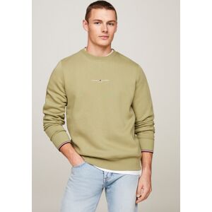 Tommy Hilfiger Sweatshirt »TOMMY LOGO TIPPED CREWNECK« faded olive Größe XL