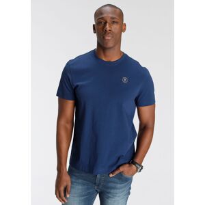 DELMAO T-Shirt, mit modischem Brustlabel - NEUE MARKE! blau Größe XXL (60/62)