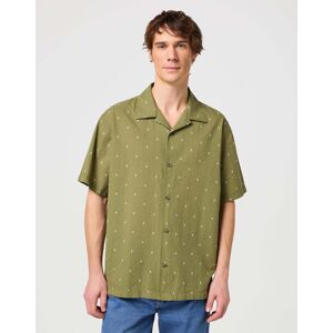 Wrangler Langarmhemd »Wrangler Hemden Resort Shirt« Olivegrün Größe S