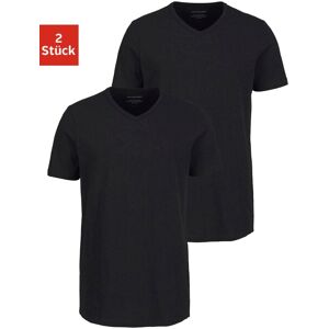 Jack & Jones T-Shirt »V-Neck«, (2er-Pack) schwarz Größe M