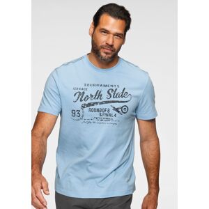 Man's World T-Shirt, mit Brustprint hellblau Größe 5XL (72/74)