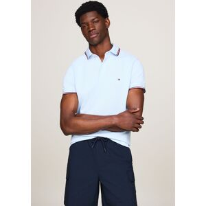 Tommy Hilfiger Poloshirt »1985 RWB TIPPED SLIM POLO«, mit TH-Farben an Ärmel... Breezy Blue Größe XXXL