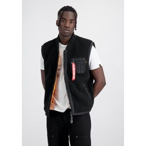 Industries Blouson »ALPHA INDUSTRIES Men - Vests Teddy Vest« black Größe 3 XL
