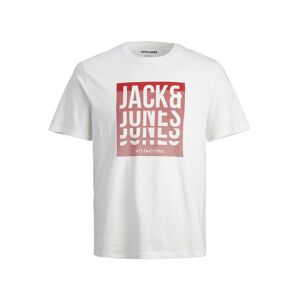 Jack & Jones T-Shirt »JJFLINT TEE SS CREW NECK« white Größe M