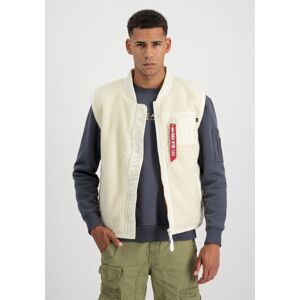 Industries Blouson »ALPHA INDUSTRIES Men - Vests Teddy Vest« off white Größe M