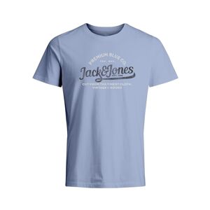 Jack & Jones T-Shirt »JPRBLULOUIE SS TEE CREW NECK FST LN« cerulean Größe L