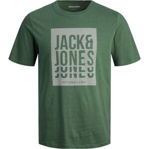 Jack & Jones T-Shirt »JJFLINT TEE SS CREW NECK« dark green Größe M