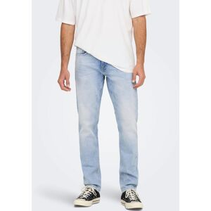 ONLY & SONS Regular-fit-Jeans »WEFT« Light Blue Denim Größe 33