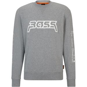 ORANGE Sweatshirt »WeGrafix«, mit BOSS Schriftzug 051 Light/Pastel Grey Größe M