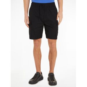 Calvin Klein Jeans Sweatshorts »WASHED CARGO SHORT«, mit Logopatch Ck Black Größe XXL