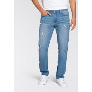 Bruno Banani Straight-Jeans »Hutch« light blue damage Größe 34