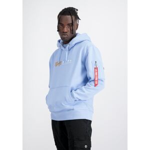 Industries Hoodie »ALPHA INDUSTRIES Men - Hoodies Alpha Label Hoody« light blue Größe M