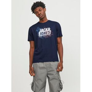 Jack & Jones Rundhalsshirt »JCOMAP LOGO TEE SS CREW NECK SN« Navy Blazer Größe XS