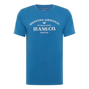 MUSTANG Kurzarmshirt »T-Shirt« blau Größe XL