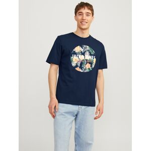 Jack & Jones T-Shirt »JJCHILL SHAPE TEE SS CREW NECK« navy blazer Größe L