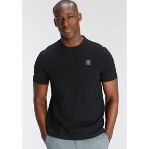 DELMAO T-Shirt, mit modischem Brustlabel - NEUE MARKE! schwarz Größe M (48/50)