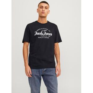 Jack & Jones Kurzarmshirt »JJFOREST TEE SS CREW NECK« black Größe XS