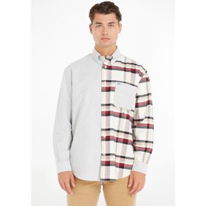 Tommy Hilfiger Langarmhemd »GLOBAL STP CHECK BLOCKING SHIRT«, mit Tommy... Ivory / Multi Größe M