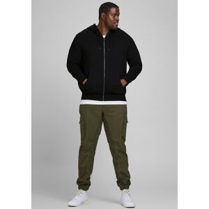 Jack & Jones PlusSize Kapuzensweatjacke »BASIC SWEAT ZIP HOOD«, bis Grösse 6XL schwarz Größe XXXL (60/62)