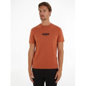 Calvin Klein T-Shirt »CUT THROUGH LOGO T-SHIRT« Copper Sun Größe S